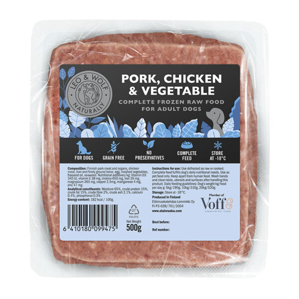 Leo & Wolf Pork-Chicken-Vegetable meal