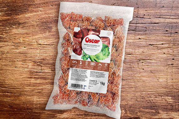 Riisiä ja nauta-kasvispullia à la carte