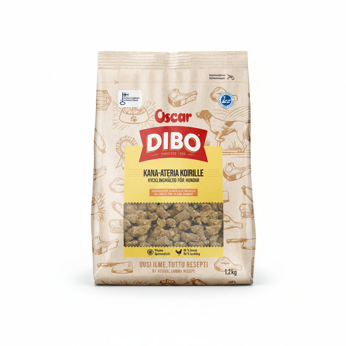 DIBO Kana-ateria koirille 1,2kg