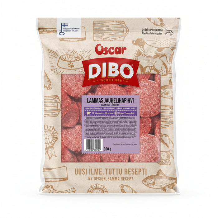 DIBO Lammas jauhelihapihvi 800 g