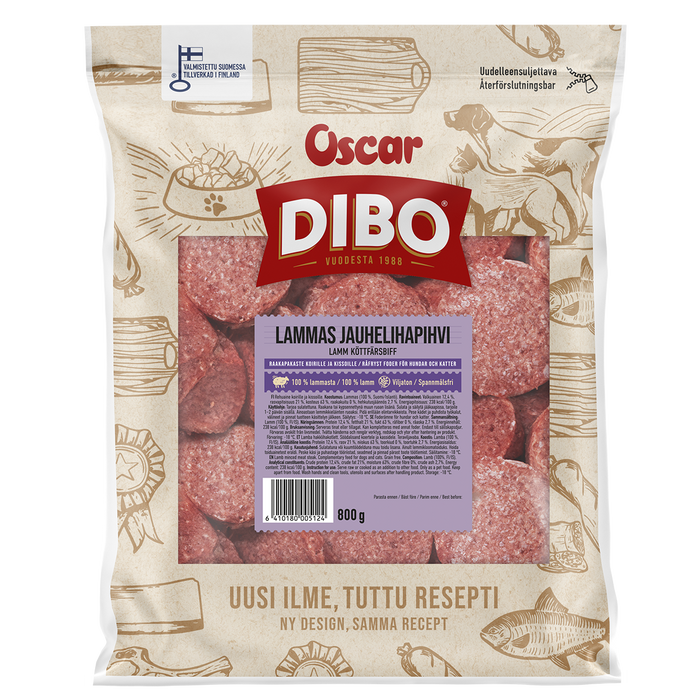 DIBO Lammas jauhelihapihvi 800 g