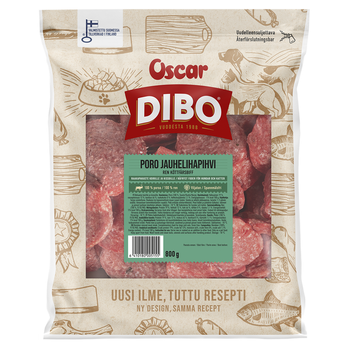 DIBO Poro jauhelihapihvi 800 g