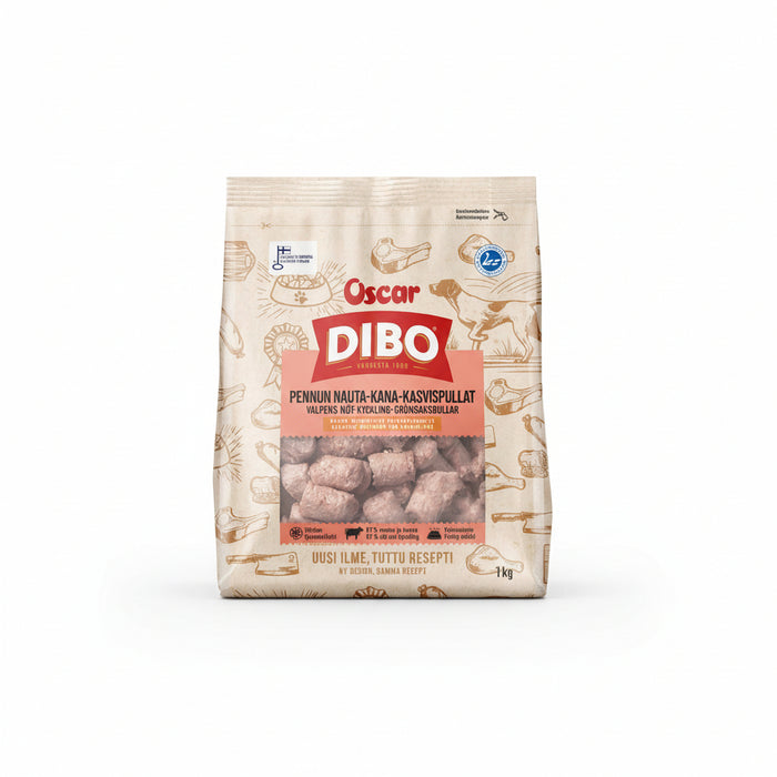 DIBO Pennun nauta-kana-kasvispullat 1kg
