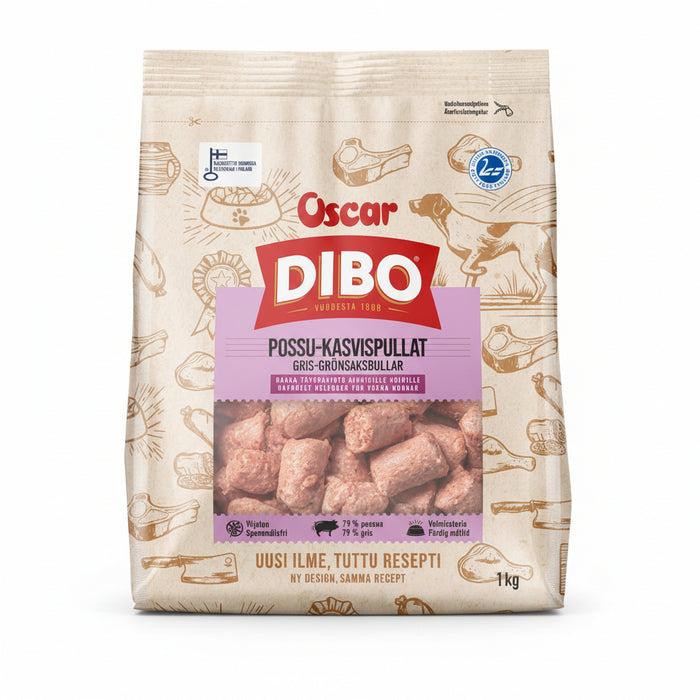 DIBO Possu-kasvispullat 1 kg