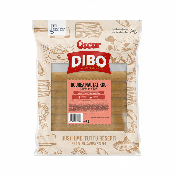DIBO Rouhea nautatikku säästöpakkaus 450 g