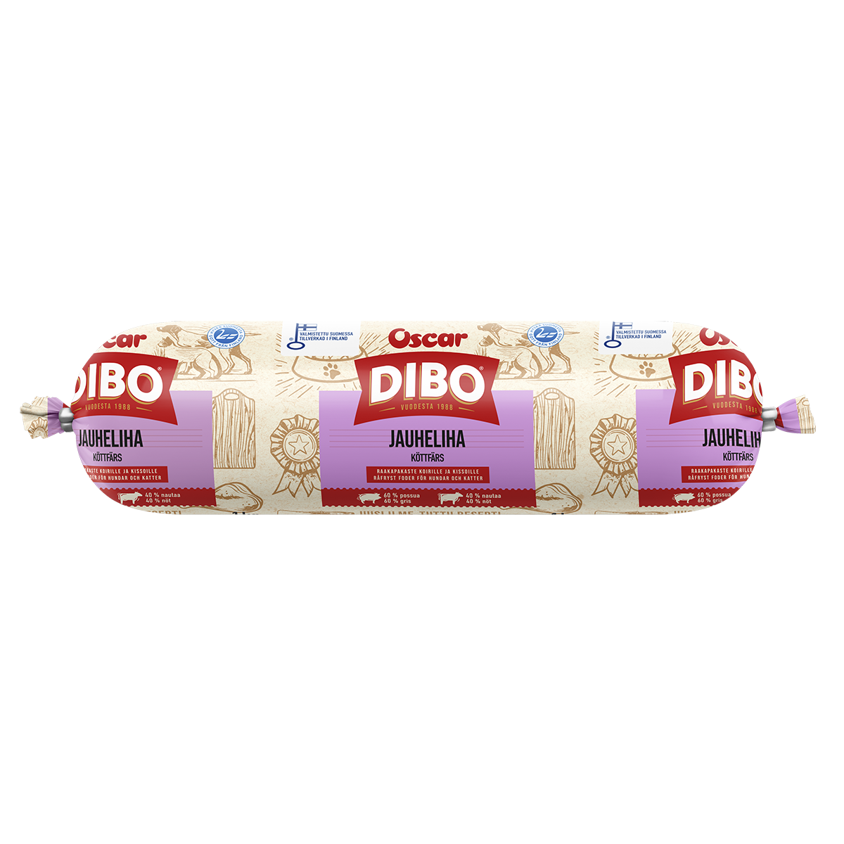 DIBO Jauheliha 1kg. Raakapakaste koirille ja kissoille. — The Nutriment ...