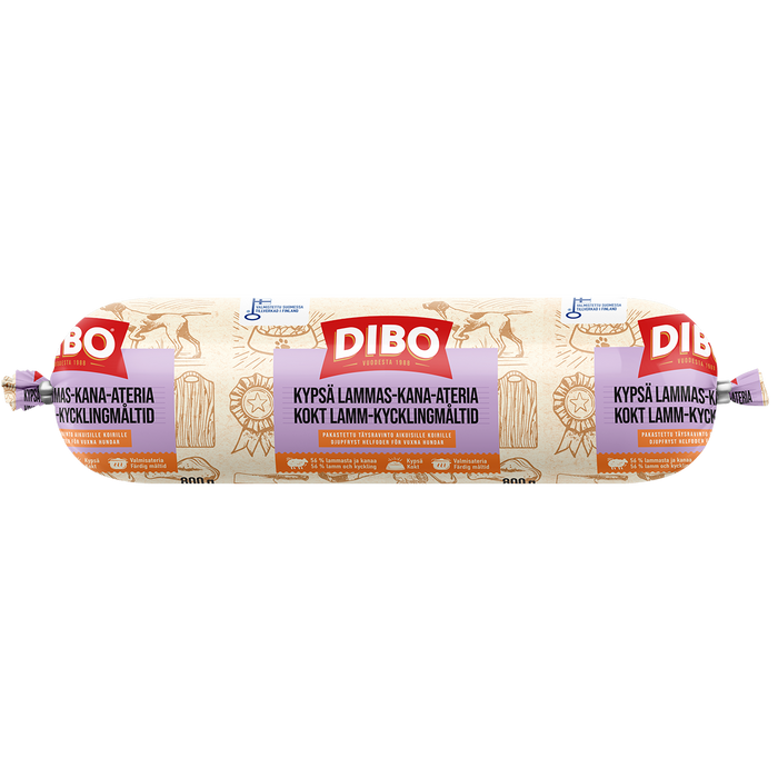 DIBO Kypsä lammas-kana-ateria 800 g