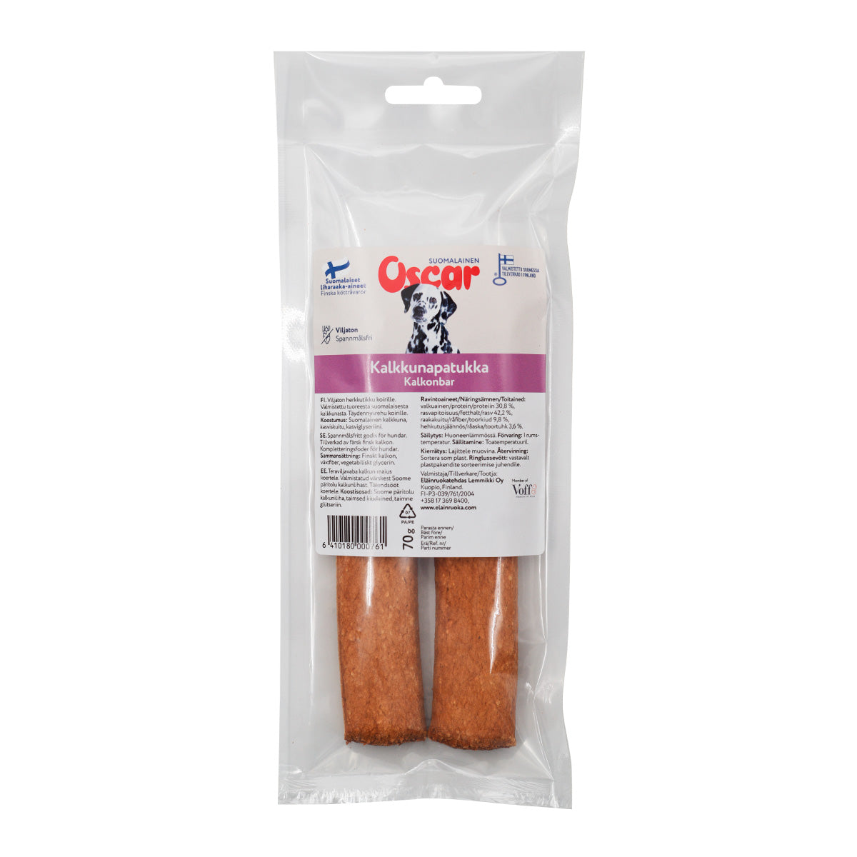 oscar-turkey-bar-grain-free-treat-for-dogs-el-inruokatehdas-lemmikki-oy