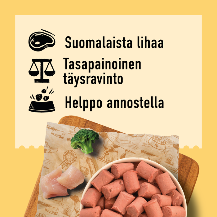 DIBO Kana-lohi-kasvispullat 1kg