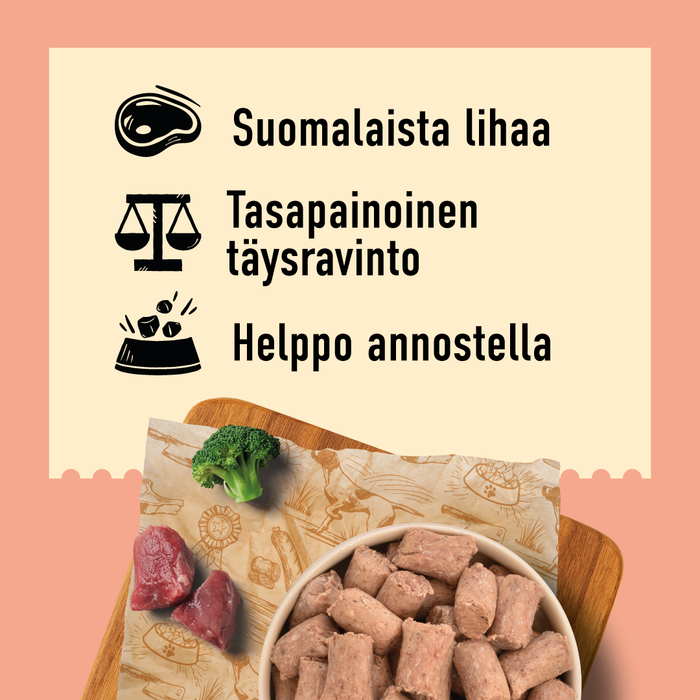 DIBO Pennun nauta-kana-kasvispullat 1kg