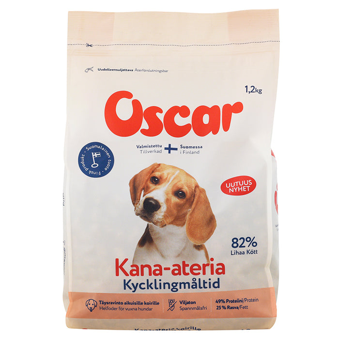 Oscar Kycklingmåltid för hundar