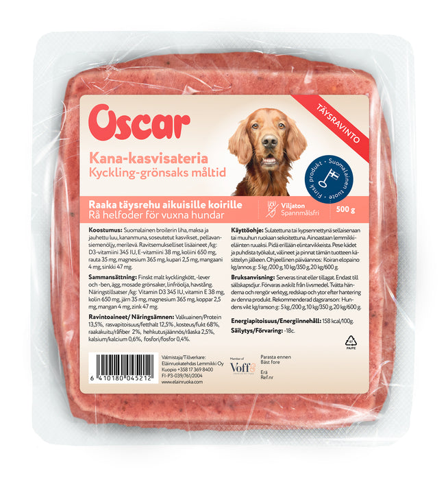 Oscar Kyckling-Grönsaks måltid