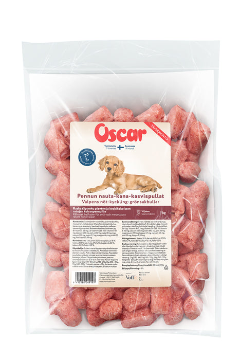 Oscar Beef-chicken-vegetable balls for puppies